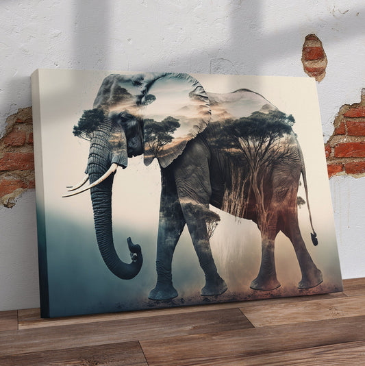Elephant Pre-Printed Canvas - Canvas and Gifts