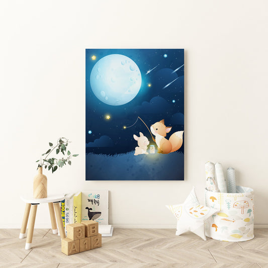 Fishing For Stars Nursery Canvas - Canvas and Gifts