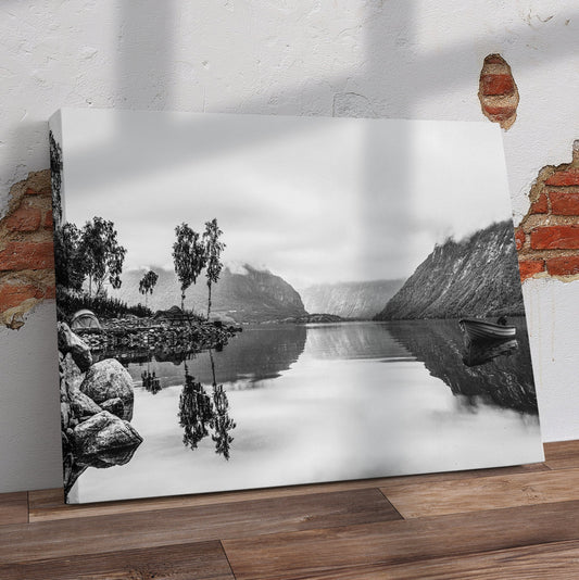 Foggy Lake Pre-Printed Canvas - Canvas and Gifts