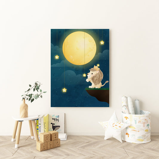Hanging Stars Nursery Canvas - Canvas and Gifts