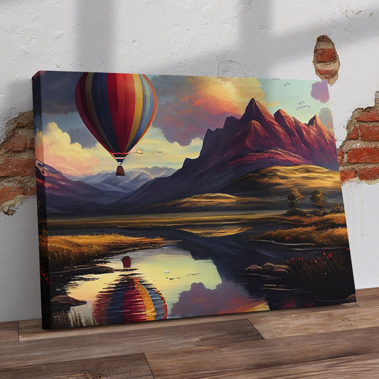 Hot Air Balloon Pre-Printed Canvas - Canvas and Gifts