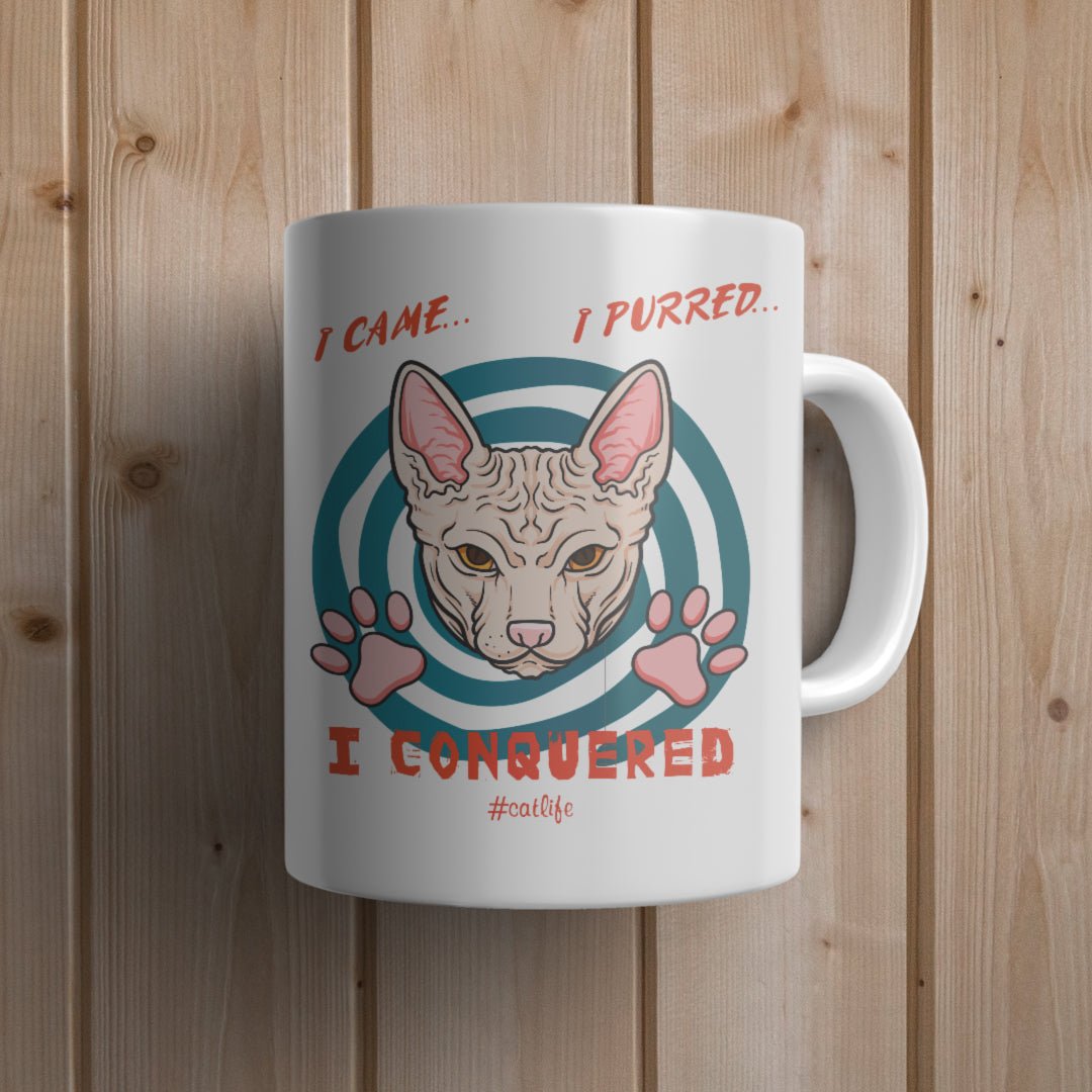 I came I purred Cat Mug - Canvas and Gifts