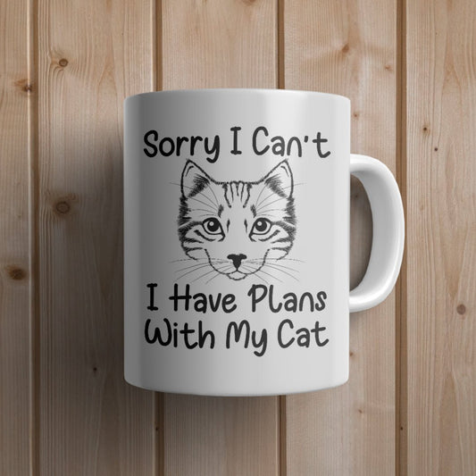 I have plans with my cat Cat Mug - Canvas and Gifts