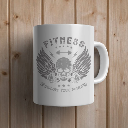 Improve your power Gym Mug - Canvas and Gifts