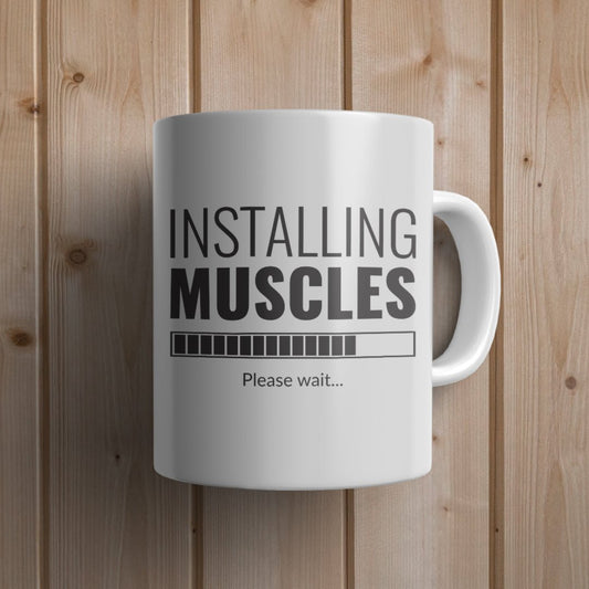 Installing muscles Gym Mug - Canvas and Gifts