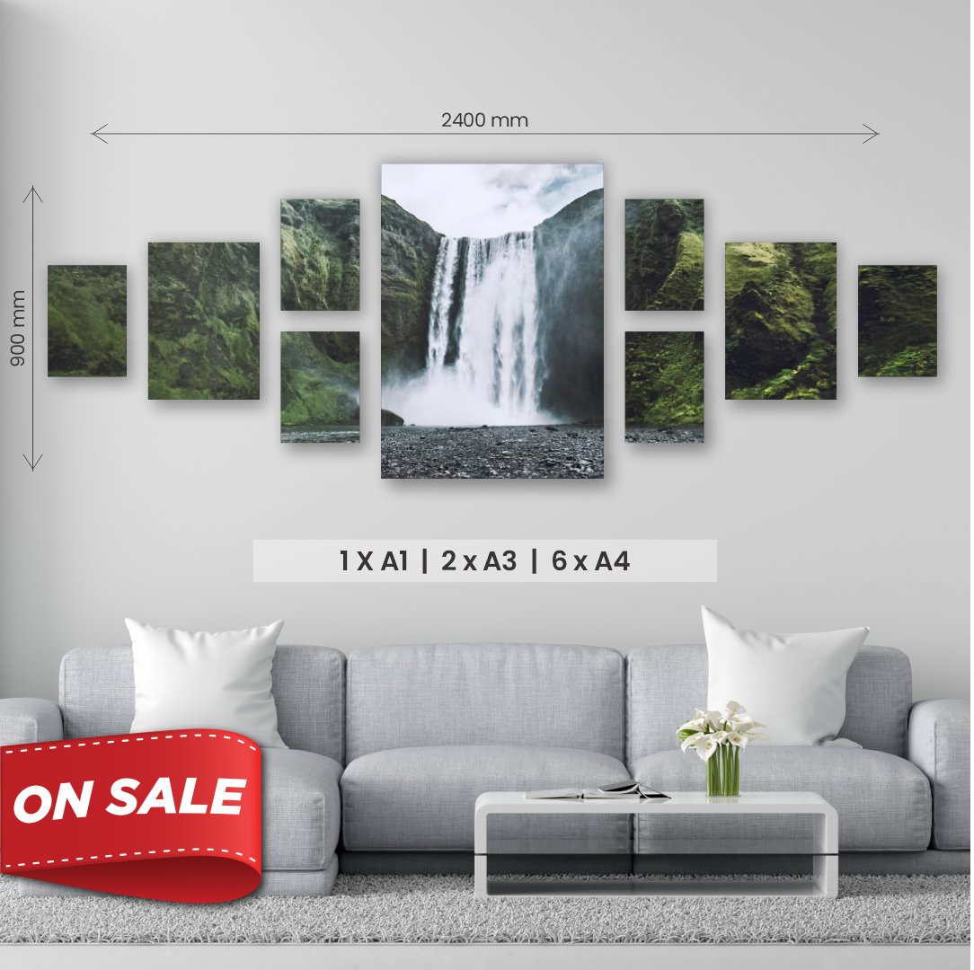 Large 9 Piece Wide Canvas Combo – Canvas and Gifts