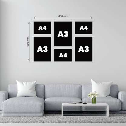 Medium 6 Piece Puzzle Canvas Combo - Canvas and Gifts