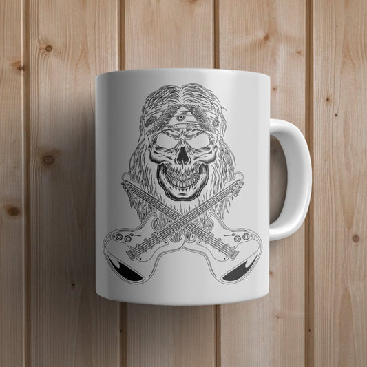 Metal Skull Mug - Canvas and Gifts