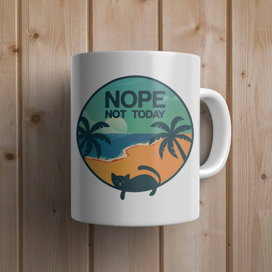 Nope not today Cat Mug - Canvas and Gifts