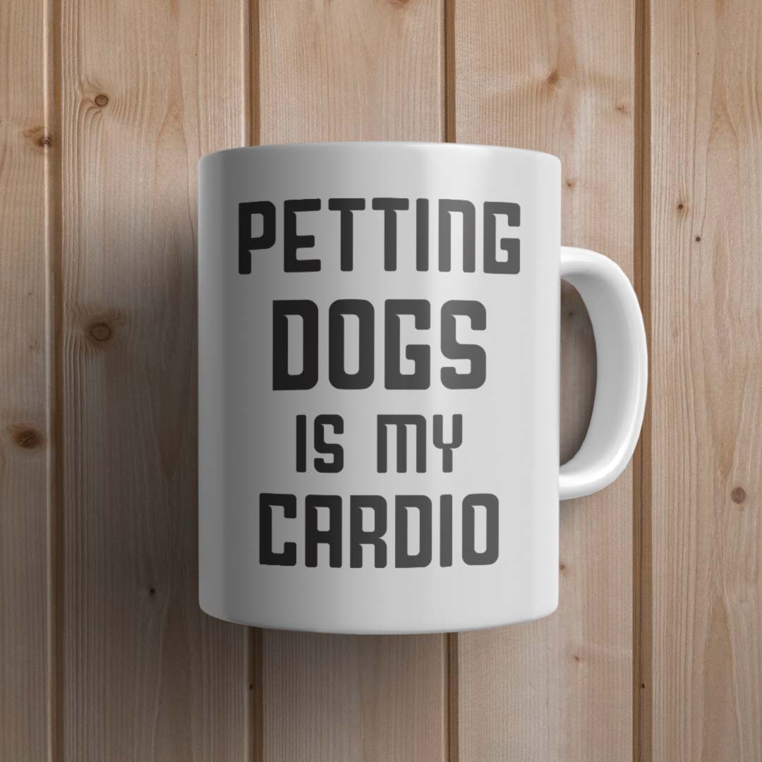 Petting dogs Dog Mug - Canvas and Gifts