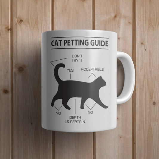 Petting guide Cat Mug - Canvas and Gifts