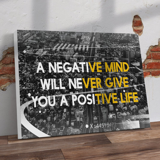 Positive Life Pre-Printed Canvas - Canvas and Gifts