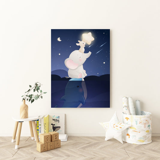 Reaching For The Stars Nursery Canvas - Canvas and Gifts
