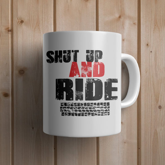 Shut Up And Ride Cycling Mug - Canvas and Gifts