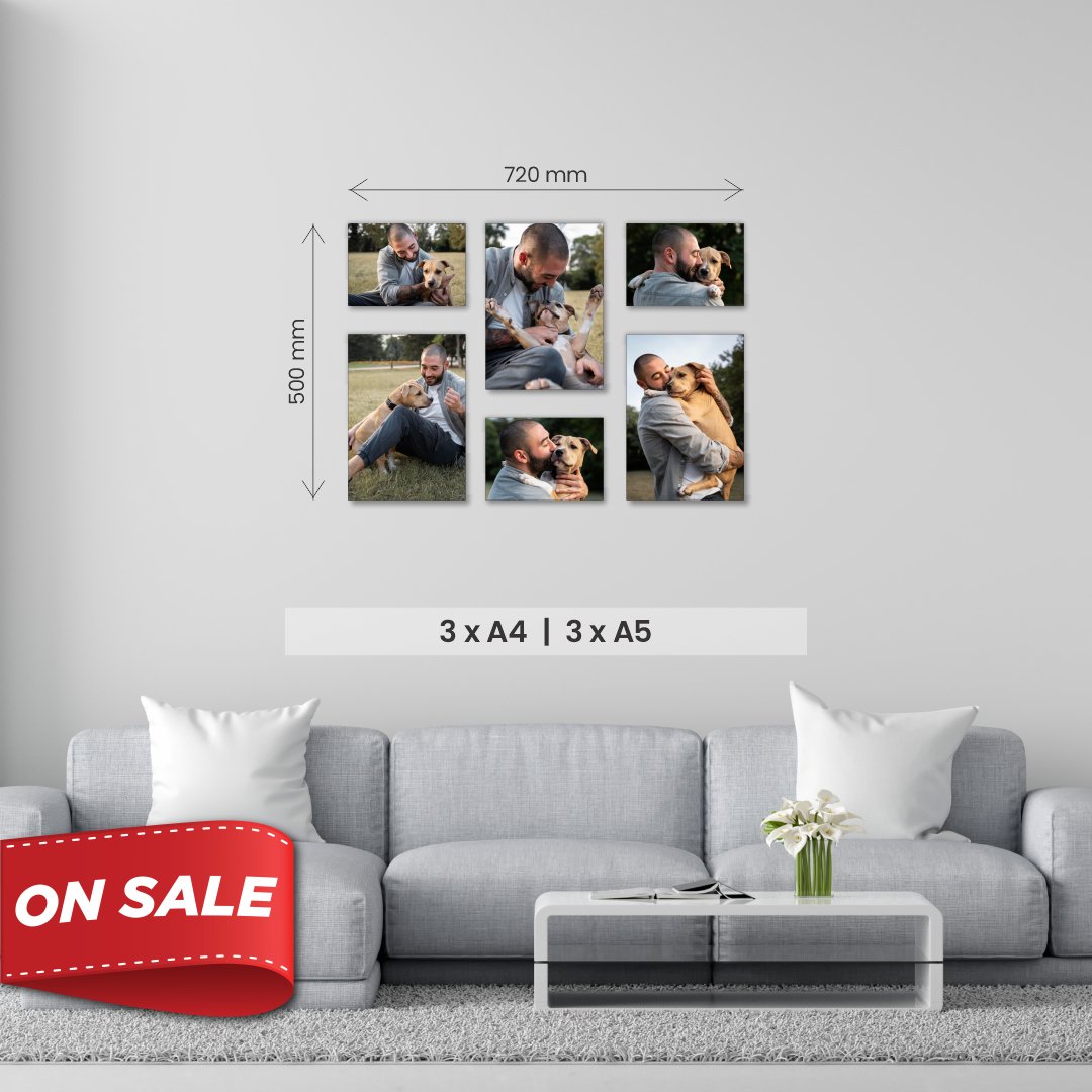 Small 6 Piece Puzzle Canvas Combo - Canvas and Gifts