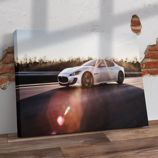 Speeding Maseratti Pre-Printed Canvas - Canvas and Gifts