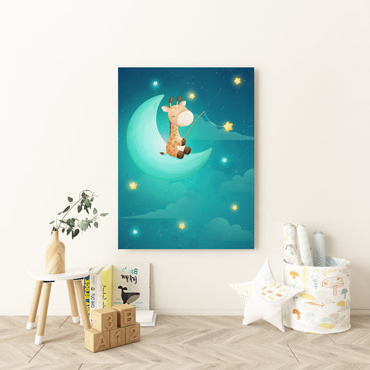 Star On The Line Nursery Canvas - Canvas and Gifts