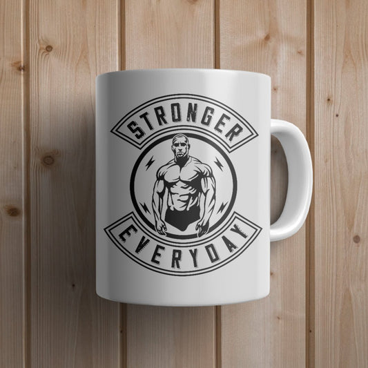 Stronger everyday Gym Mug - Canvas and Gifts