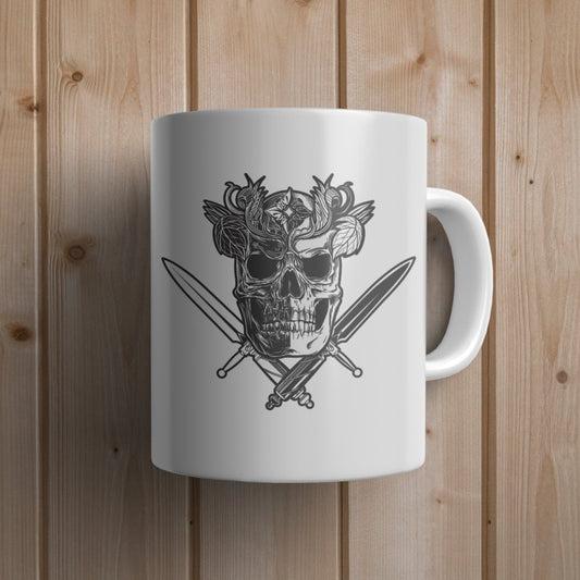 Sword Skull Mug - Canvas and Gifts