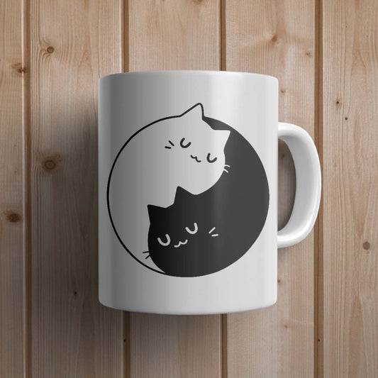 Yin yan Cat Mug - Canvas and Gifts
