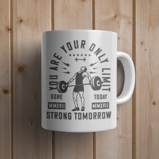 You are your only limit Gym Mug - Canvas and Gifts
